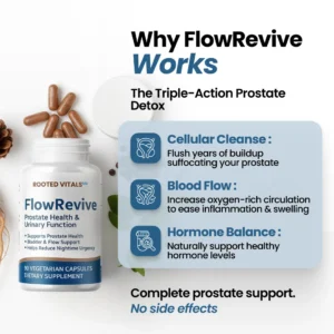 FlowRevive Complete Prostate Support Health Rooted Vitals MD