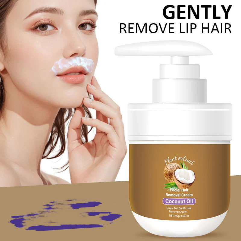 Plant Extract Coconut Oil Facial Hair Removal Cream